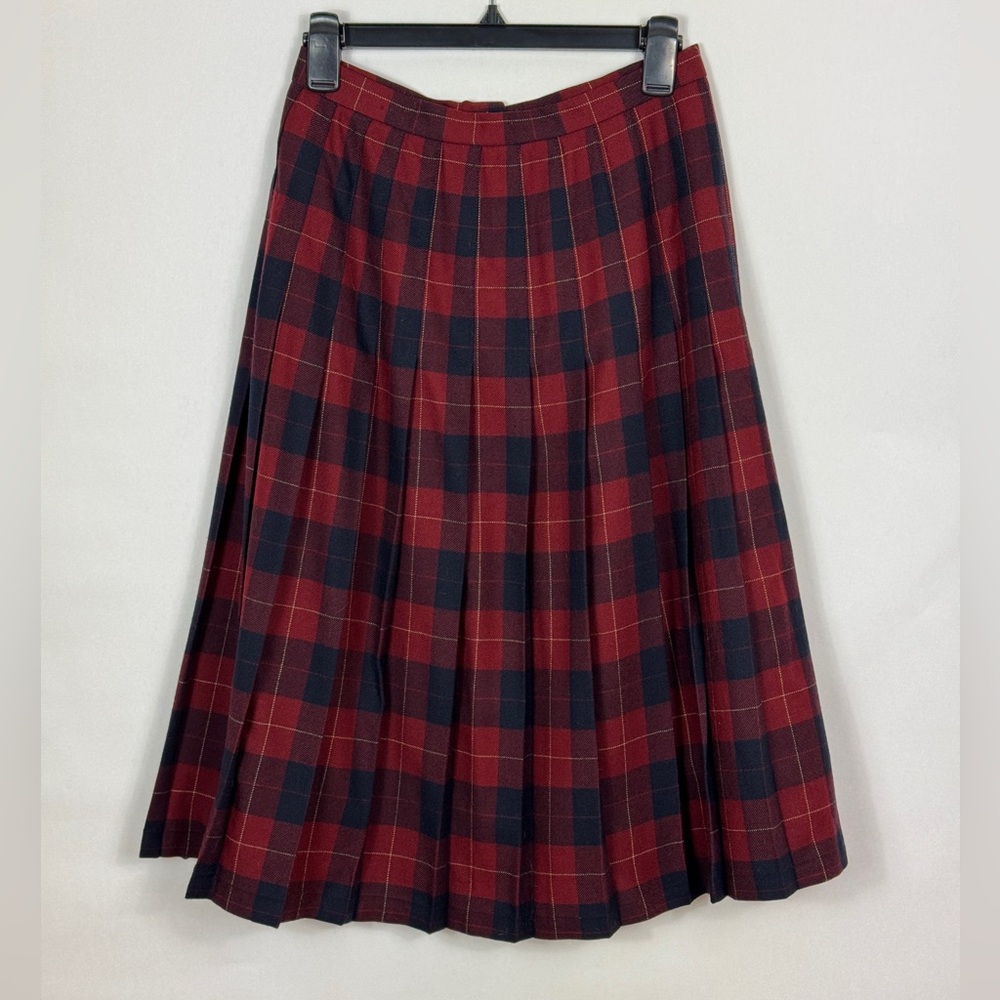 Vintage David Brooks Ltd Plaid Pleated skirt Union tag